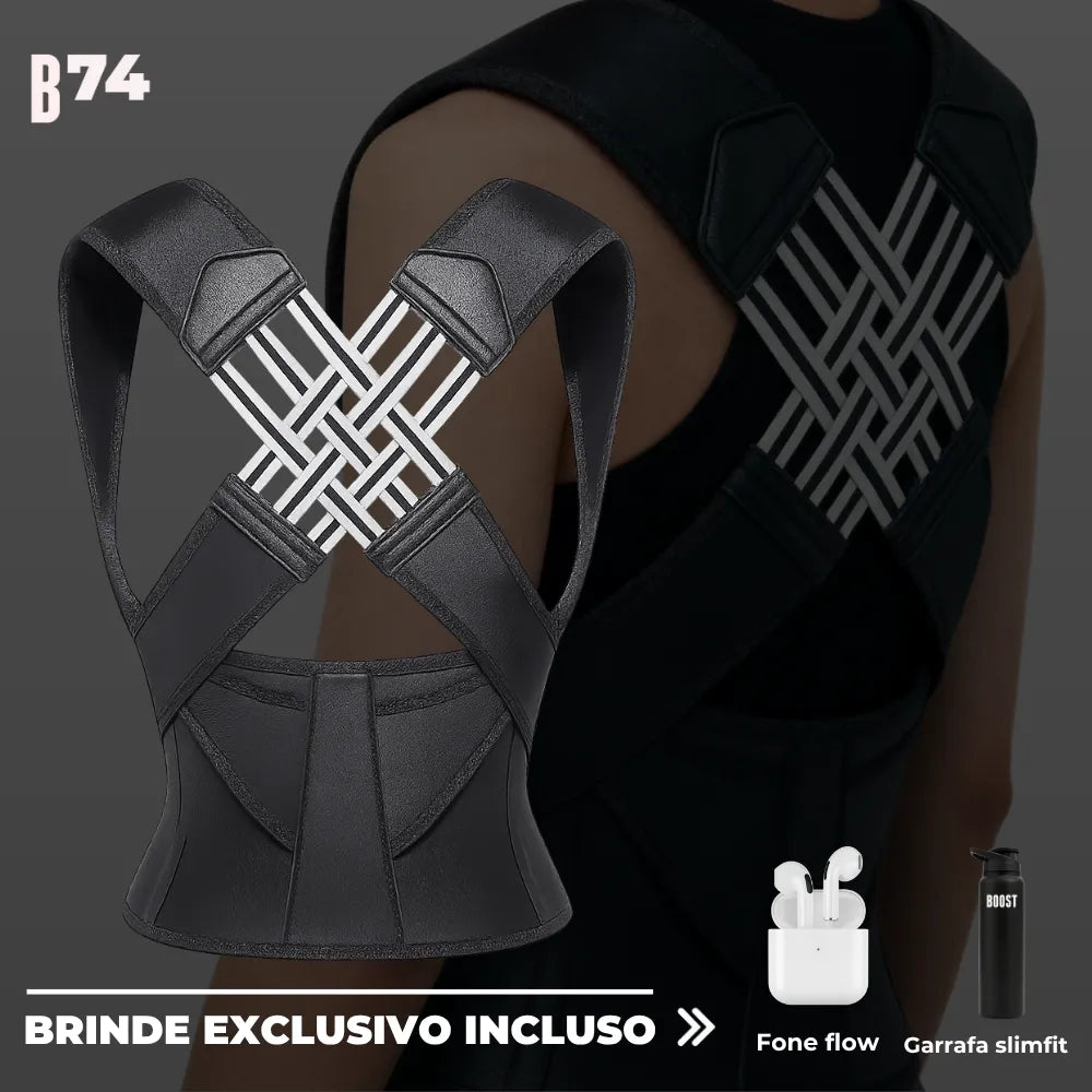 Flex boost - corretor postural + brinde exclusivo